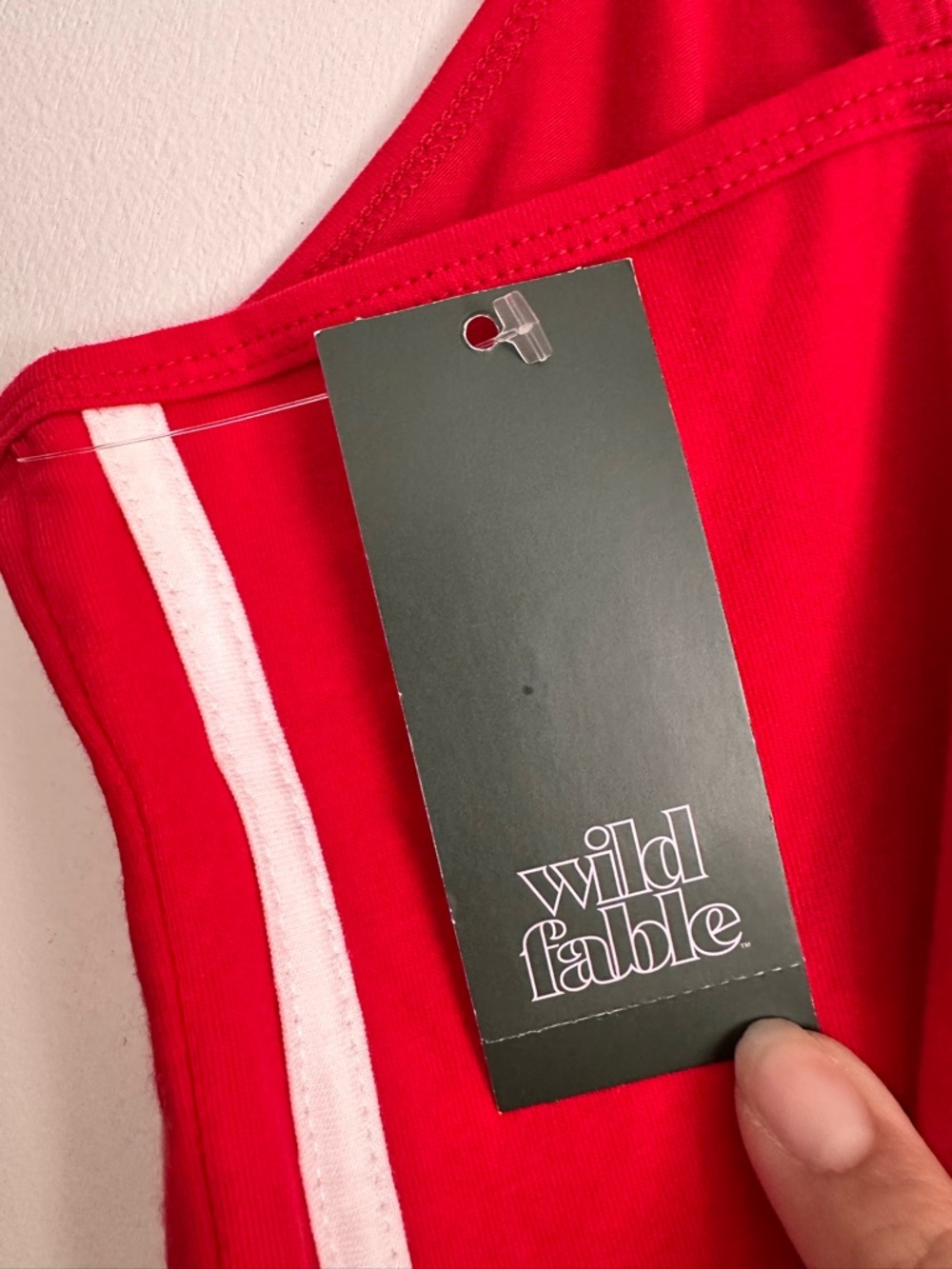 “American Football” Women’s Game Day Red Scoopneck Graphic Camisole NWT - Picture 5 of 5